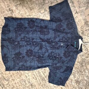 Bonobos Dark Blue Floral Casual Shirt
